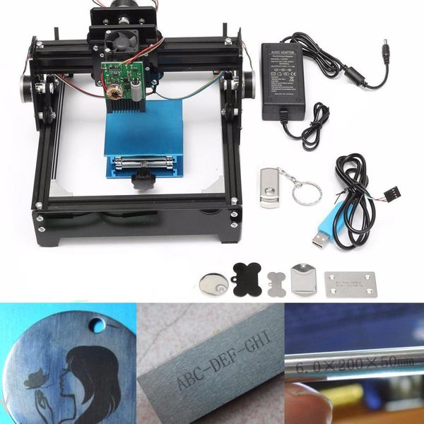 

10w 15w usb laser cutter metal laser engraver cnc router diy marking machine for metal stone wood engraving area 14 x 20cm