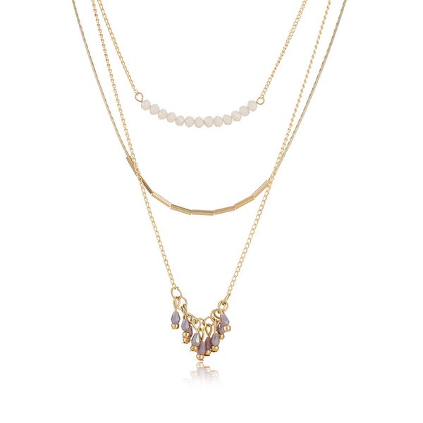 

fashionable classic bead long money chain temperament metal knot set necklace trendy women necklaces gift choose, Silver