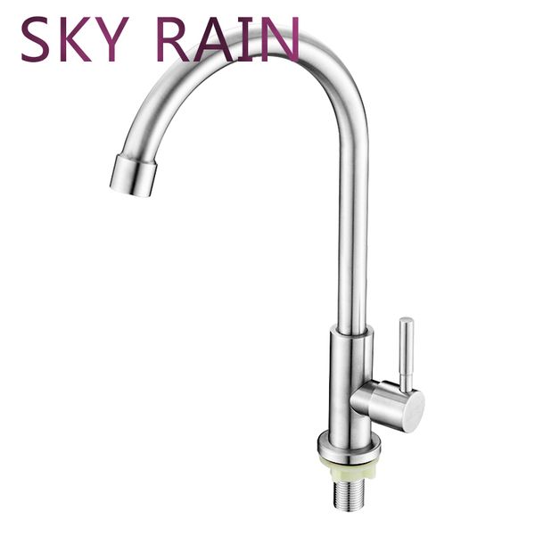 

stainless steel surface flexible mixer sink tap single cold water faucet for kitchen