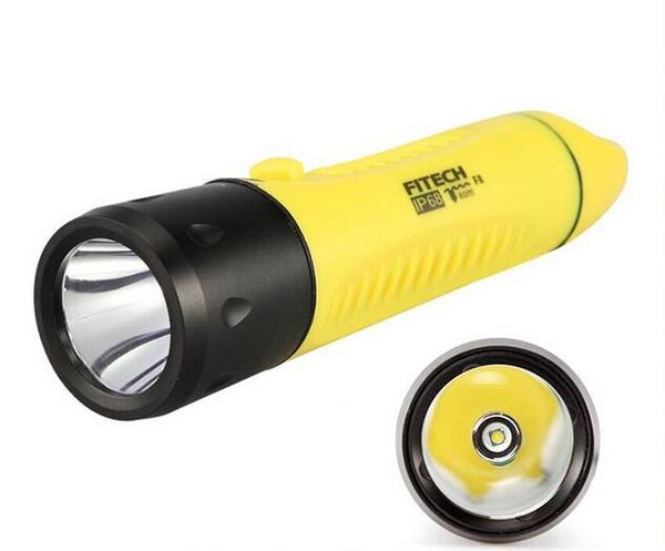 

New Genuine POP Lite FITECH F8 Charging Professional Diving Long Shots LED 600 Lumens CREE XML T6 LED Flashlight
