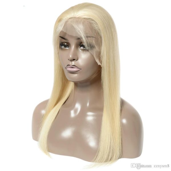 

hd lace wig new star brazilian 613 straight hair center part silk based full lace wig virgin human hair transparent blonde wig ujibg, Black