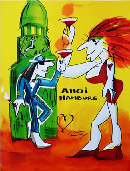 

удо линденберг ahoi hamburg home decor расписанная hd печать картина масло на холст wall art холст картинки 191218