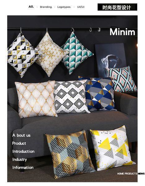 

45 * 45cm pillow case pillow cushion cover plush pillow case nordic style