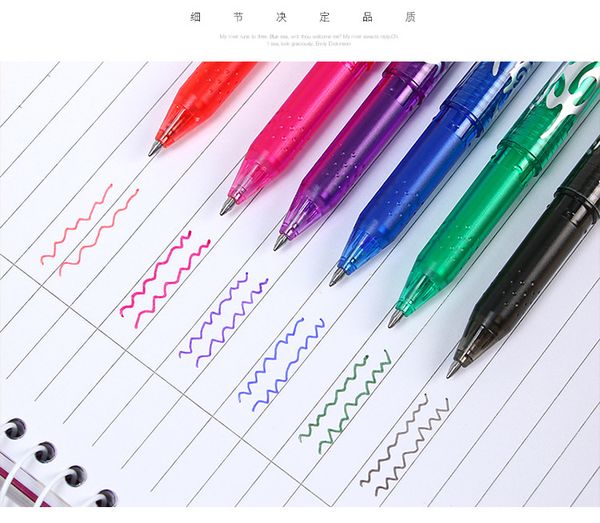 

styles rainbow erasable pen new selling creative drawing gel pen student stationery supplies student stationery