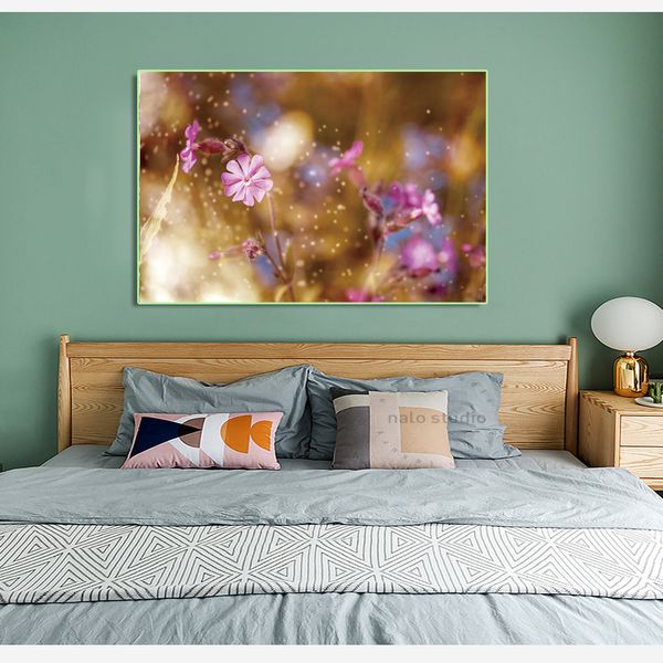 

laeacco dreamy orchid posters and prints painting nordic home decoration modern wall art picture for living room bedroom decor
