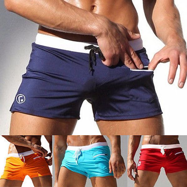 

$3.99 2017 mens swimwear short pants underwear trunks new swimming swim shorts boxer briefs belt beachwear beach outwear for man