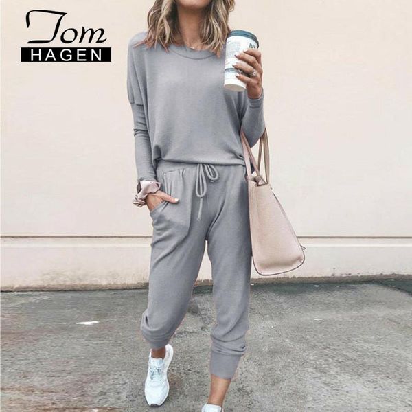 

spring 2 peice set women elegant pants sets female casual outfits jogger two piece set korean sports suit black cotton tracksuit, White