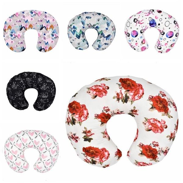 Baby Breastfeeding Pillow Case Elastic U Shaped Baby Feeding