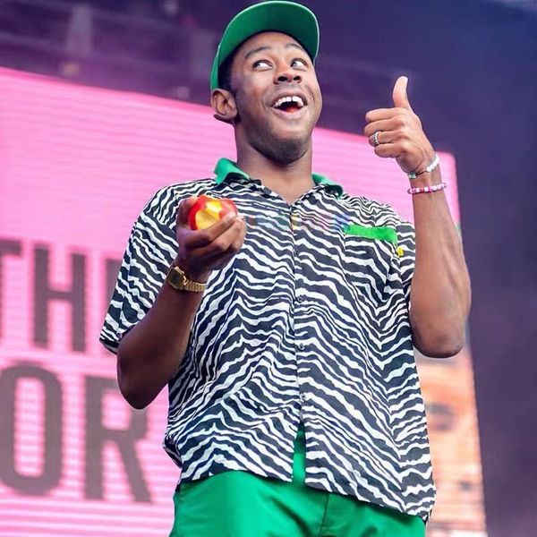 

19ss golf wang black white zebra tee fashion casual simple solid short sleeve men women street skateboard t shirt hfhltx021, White;black