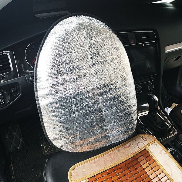 

car steering wheel shade cover sunshade reflective car sun sunshade protection protector silver aluminum film accessories