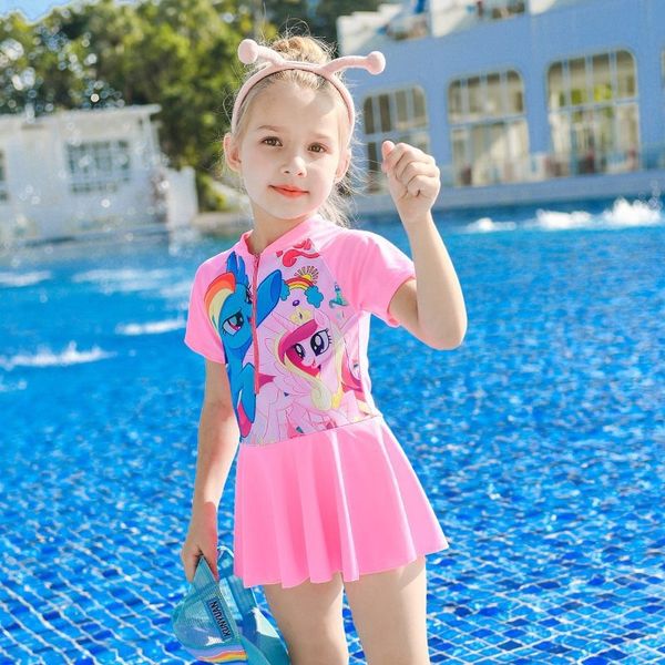 

hp3p1 one-piece skirt dress girl princess student's lovely unicorn children's one-piece skirt dress girl princess children's, White;black