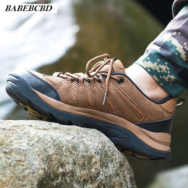 

low outdoor shoes men's breathable anti-slip wear and absorption hiking lightweight athletic hiking casual shoes