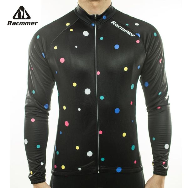 

racmmer 2020 long sleeve cycling jersey mens mtb cycling clothing bicycle ropa sportwear bike clothes #cx-01, Black;red