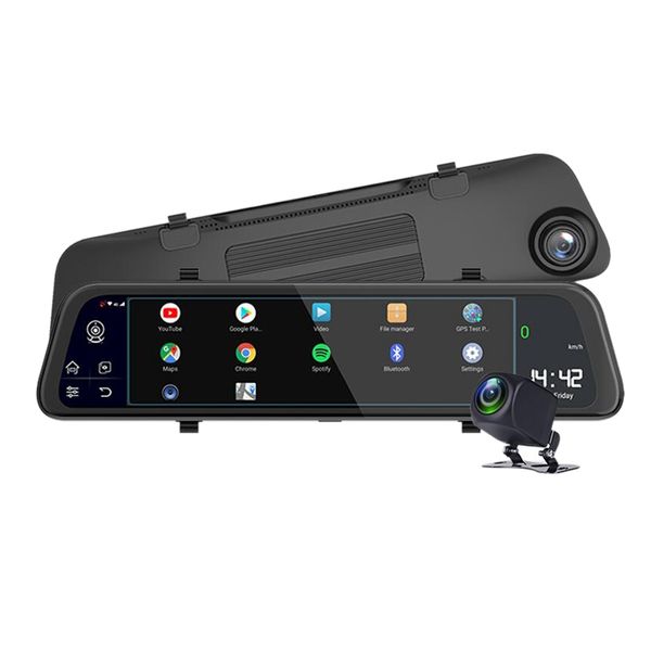 

camlive 11.66 inch 4g dash cam android 8.1 car mirror dvr camera 2g rom32g gps navigation video recorder adas wifi dual1080p