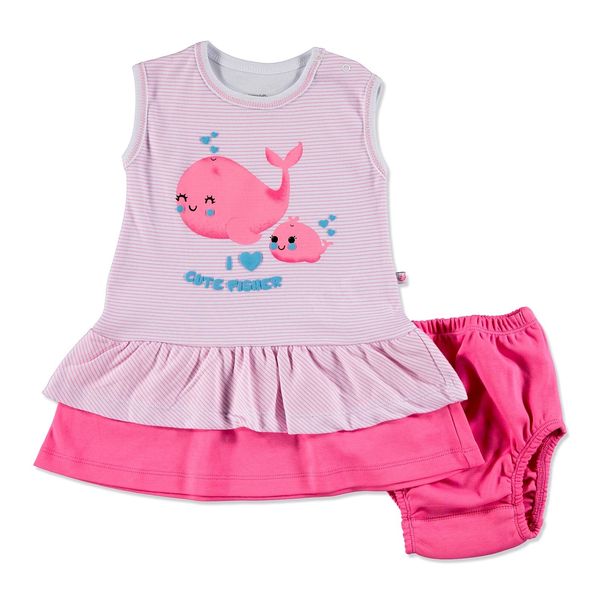 

ebebek carmin baby summer girl cute whale dress, Black;gray