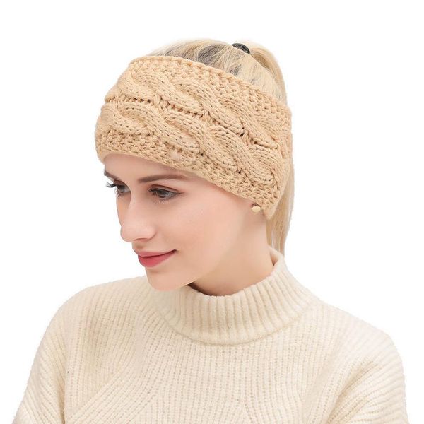 

knitted headband 20 colors winter warmer head wrap hairband acrylic crochet fashion hair band beanie accessories ooa7144, Blue;gray
