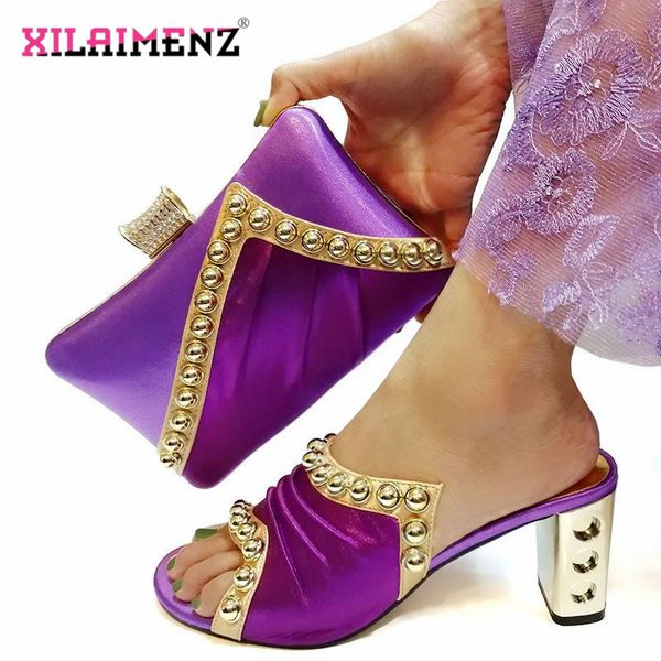 

new italian elegant fuchsia color shoes and bag to match set italian high heels party shoes and bag set for wedding, Black