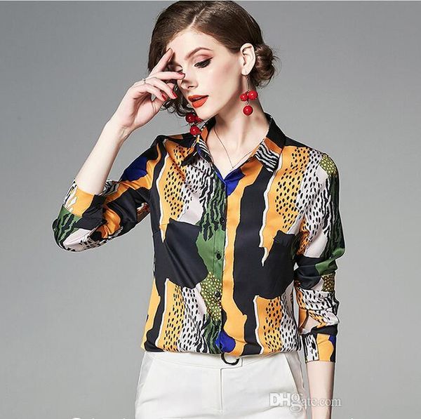 

новая аннотация леопард печать желтая черных белых женщины блузки качество рубашка хорошего женские рубашки для продажи, White