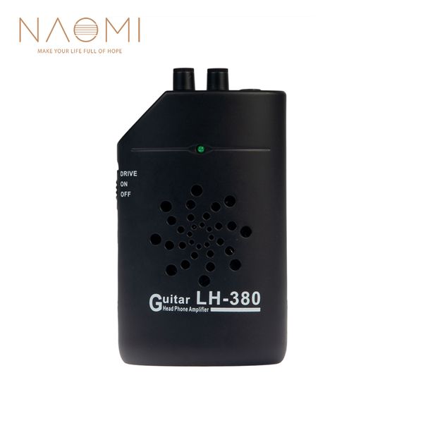 

naomi lh-380 мини-гитара усилитель головы усилитель телефона портативный гитара практика части гитары аксессуары черный новый