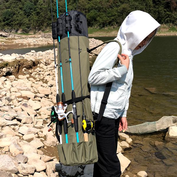 

ghotda рыбалка сумка многофункциональный удочка reel приманка полюс случай хранения