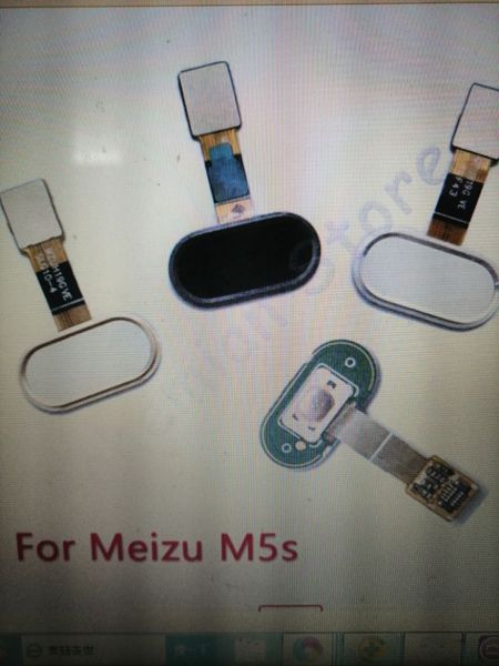 

10psc back home button fingerprint flex кабел дл meizu m5 пѬимеание m5s запане аи дл оов ел