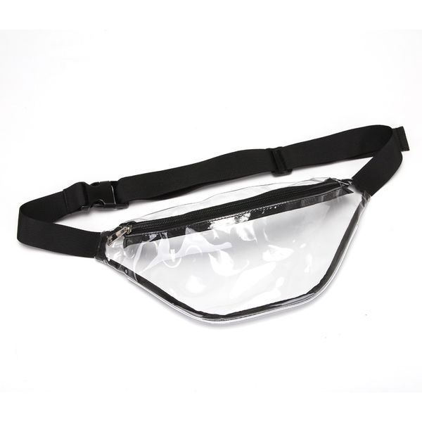 

banane sac 2019 women pvc clear transparent four colors nice handsome waist bag fanny pack bum bags travel gift