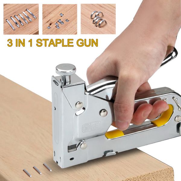 

new 3 in 1 multitool nail staple gun furniture stapler tools for furniture wood door upholstery framing nailers rivet tool