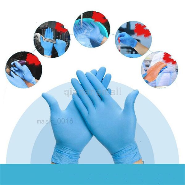 

pcs bag blue white purple disposable gloves industrial rubber household glove 100pcs latex dishwashing kitchen garden gloves