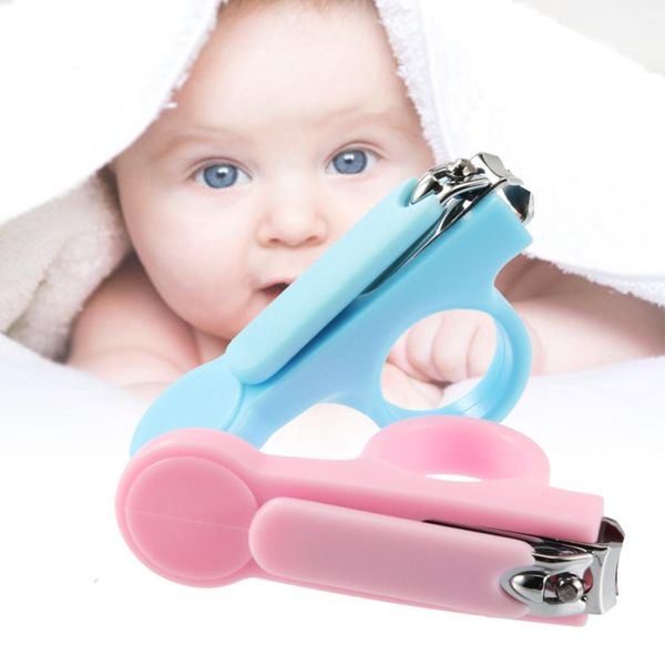 

original enssu baby nail scissors practical mini portable clipper trimmer yellow convenient daily baby nail shell shear manicure