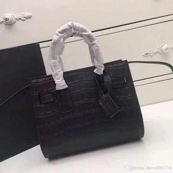 

new european style luxury classic ladies handbag shoulder bag solid crocodile leather making multi-color choose fashion