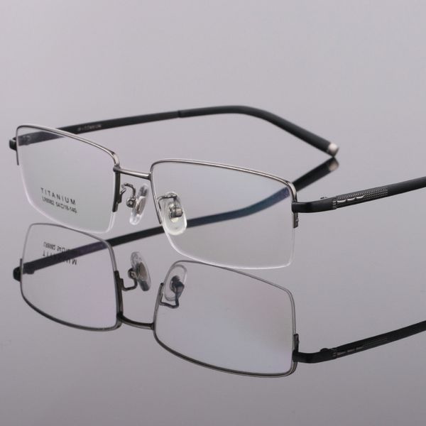 

pure titanium frame men's all myopic glasses business men, Silver