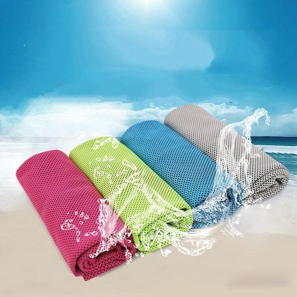 

1pc summer sports ice towel summer heat ice towel outdoor cold towel(random color