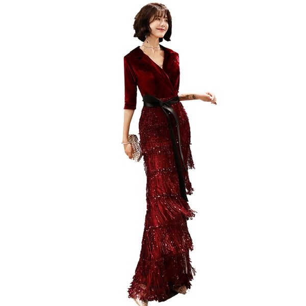 

slim mermaid arabic evening dresses v neck middle east formal party dress 2019 vestidos ankle length prom dress with sleeves, White;black