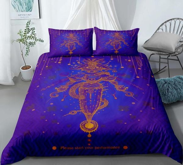 

abstract art alien bedding set bedroom decor doona hypoallergenic purple background zipper 1pc duvet cover with pillowcase