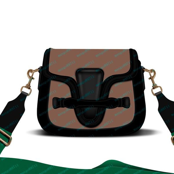 

2020 famous designer womens handbag new letter shoulder bag genuine leather messenger bag luxury saddle bag