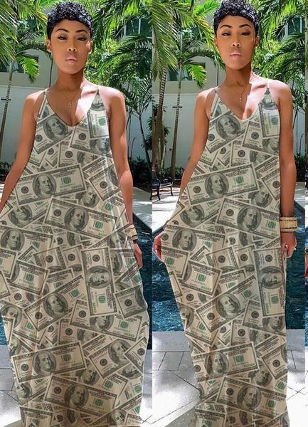 

женская лето v шеи деньги printed abkle-length платья holiday beach вскользь юбка щитовые партии одежды, White;black