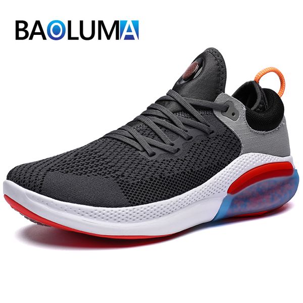 

summer new men's sports shoes breathable men's shoes sports zapatillas hombre fashion men running, Black