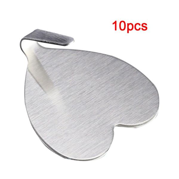 

heart durable multifunctional stainless steel holder hanging door storage practical convenient single hooks hanger