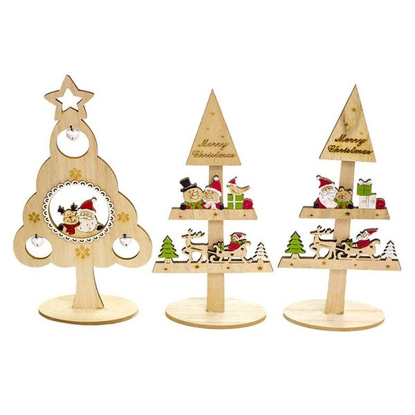 

деревянные елки офис главная спальня стол украшения украшения игрушки куклы для детей подарочные рождественские украшения