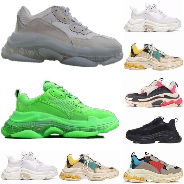 

2019 new fashion paris sneakers casual luxury designer shoes men's and women's black sports tennis running shoes