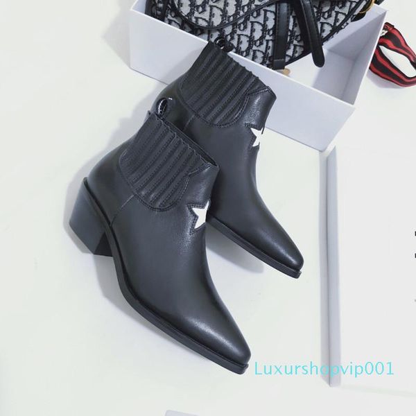 

fashion womens designer spring autumn winter high heels shoes for female casual shoes leather ks19090303, Black