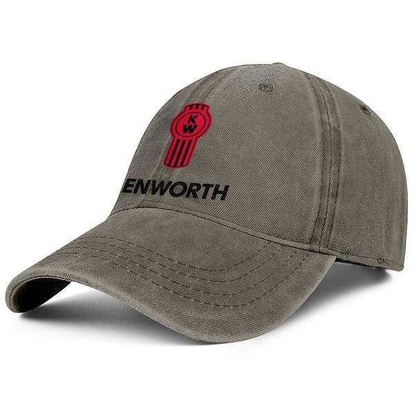 

kenworth w900 trucks mechanics drive dump denim baseball cap fitted sports custom classic hats american flag plaid printing, Blue;gray