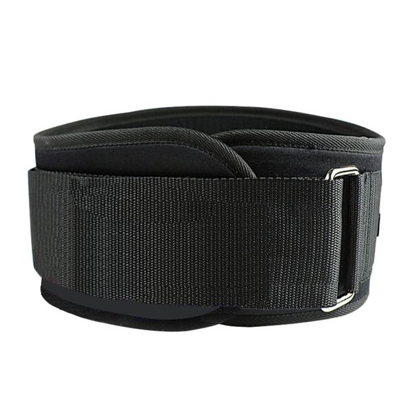 

men deep squat waist supporter fitness belt weightlifting belt bodybuilding sports training fencing weightlifting, Black;gray