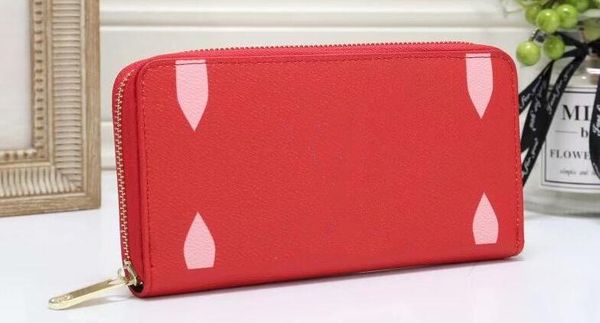 

printed wallet ladies wallet designer wallet luxury coin purse passport holder card holder designer handbag, Red;black