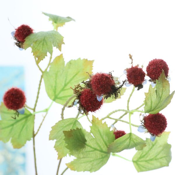 

luxury berries simulation plant magic red fruit ball fake flowers home decoration high-grade room decor flores