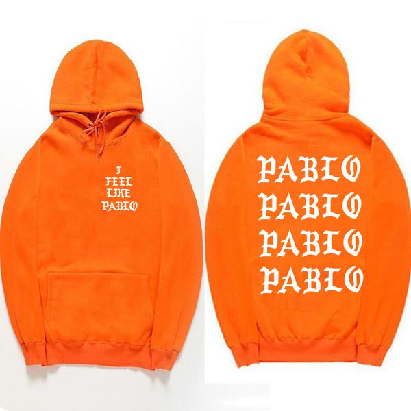 

west sweat homme толстовки мужчины толстовка толстовки хип-хоп уличная одежда толстовка пабло топ, Black