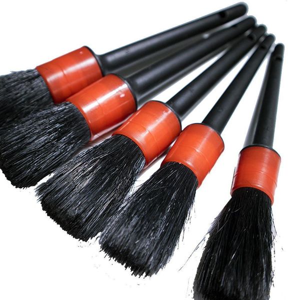 

car detailing brush natural boar hair cleaning brushes auto detail tools products 1pcs wheels dashboard car-styling accessories