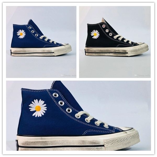 

2020 gd x peaceminusone skateboarding chuck 1970 fashion black daisy mens women classic 1970s casual canvas shoes size 36-44