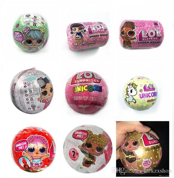 

20 tyle unicorn bling glitter pet confetti pop under wrap erie doll bff limited edition doll action figure girl 039 chri tma gift t