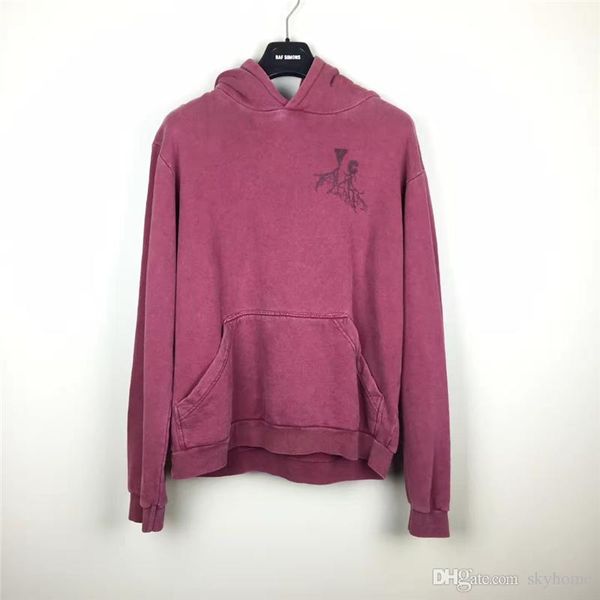 

2002-2003 raf simons oversized sweater hoodies men women unisexual pocket knit shirt fashion black long sleeve 888